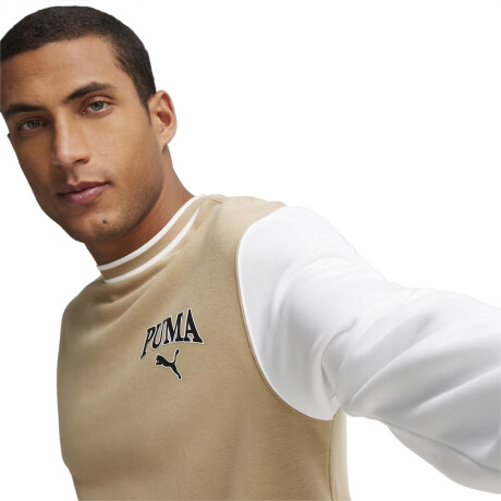 BUZO PUMA SQUAD Beige & White