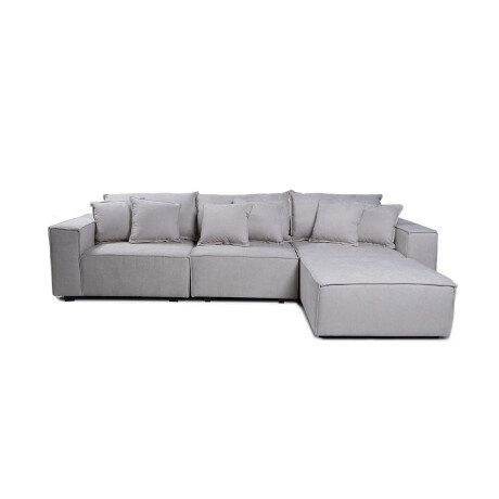 Sofá Modular Maia (4 módulos) - Tela Microfibra 18008 (Beige)