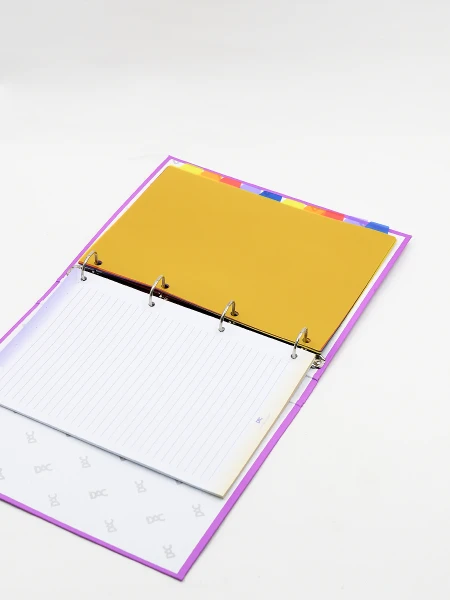 CARPETA CON FOLIOS A4 LILA