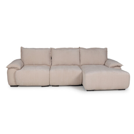 Rinconera Santorini - Tela Microfibra - Chaise derecho 12072 (Beige)