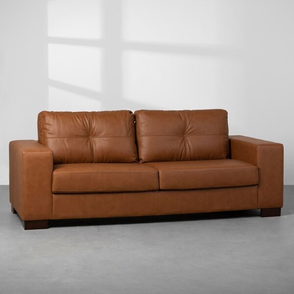 SOFA 100% CUERO - MODELO DOMINI 2 CUERPOS - MARRON SOFA 100% CUERO - MODELO DOMINI 2 CUERPOS - MARRON