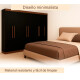 Ropero Placard 8 Puertas 10 divisiones Dormitorio Negro