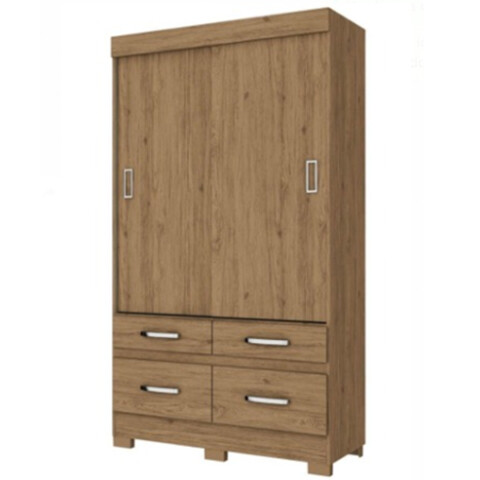 PLACARD DVN B25 2Ptas Corredizas 4 Caj -Castaño Sin color