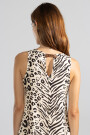 LARA DRESS Feline Cream
