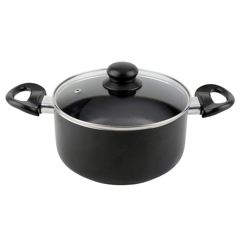 CACEROLA DE 24 CM CUORI BLACK INTERIOR ANTIADHERENTE CACEROLA DE 24 CM CUORI BLACK INTERIOR ANTIADHERENTE