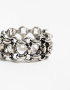 Anillos Chicos Metal Anillo Chico Mesh - Plateado Antique Silver