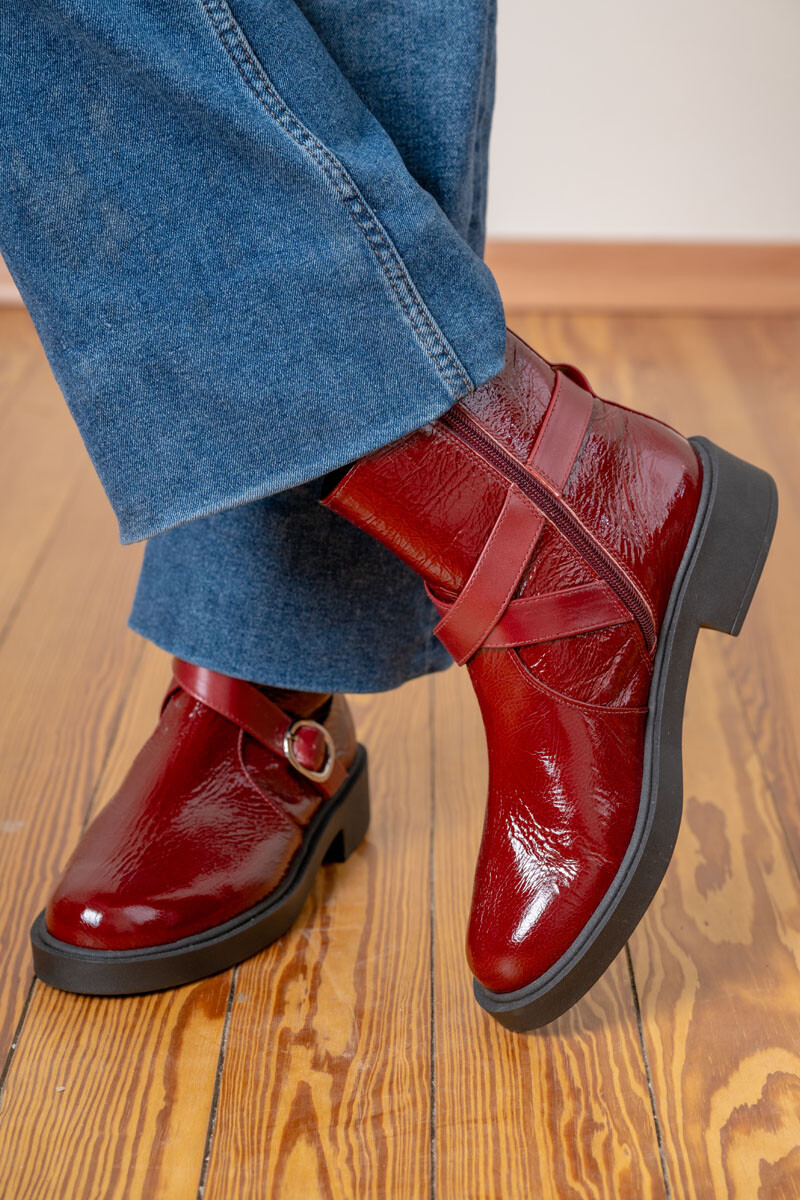 Bota torino Bordeaux charol
