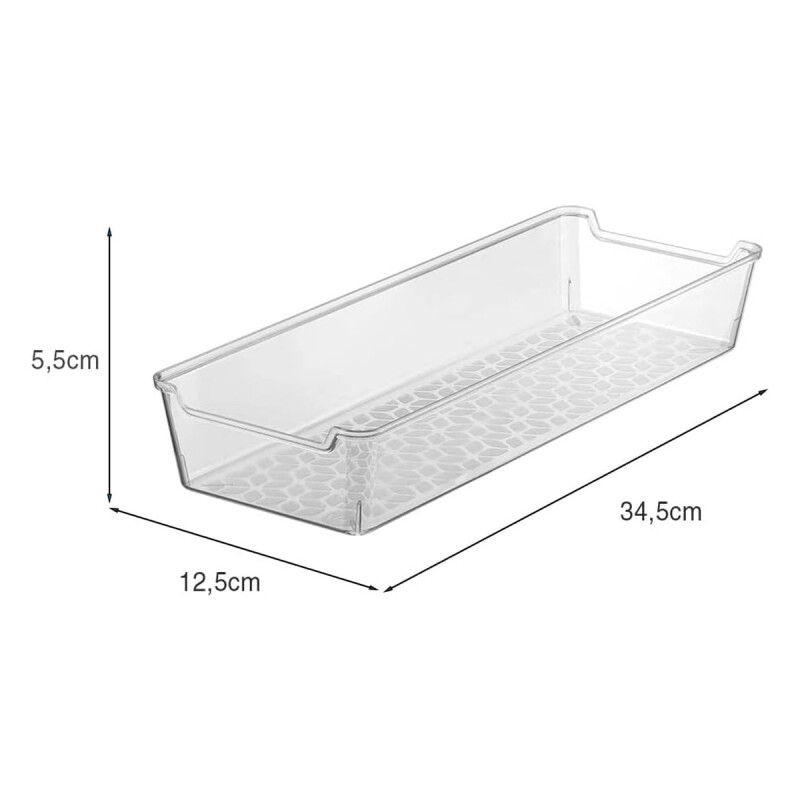 Caja organizadora 12,5 x 34cm TRANSPARENTE