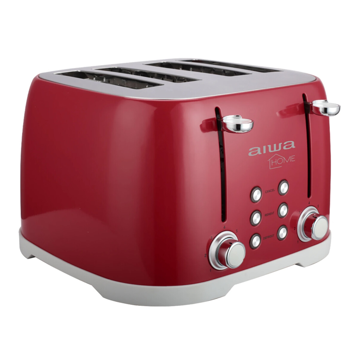 Tostadora Aiwa Aw-td5728-r 1600w 7 Niveles 4 Panes 