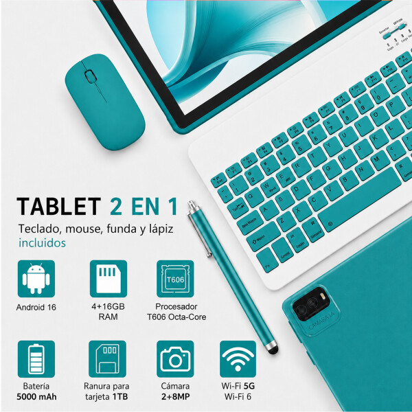 Tablet Cp31m 20gb (4+16)ram 128gb VERDE