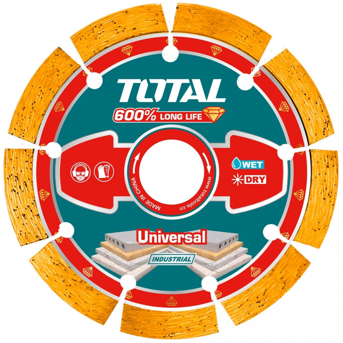 Disco Diamantado Para Amoladora 9" Segmentado 