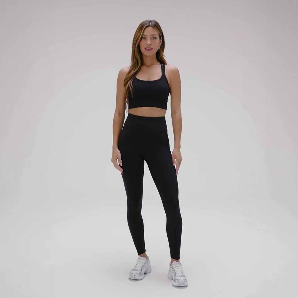 Leggings Cold Weather High-Waisted Pocket Mujer Black