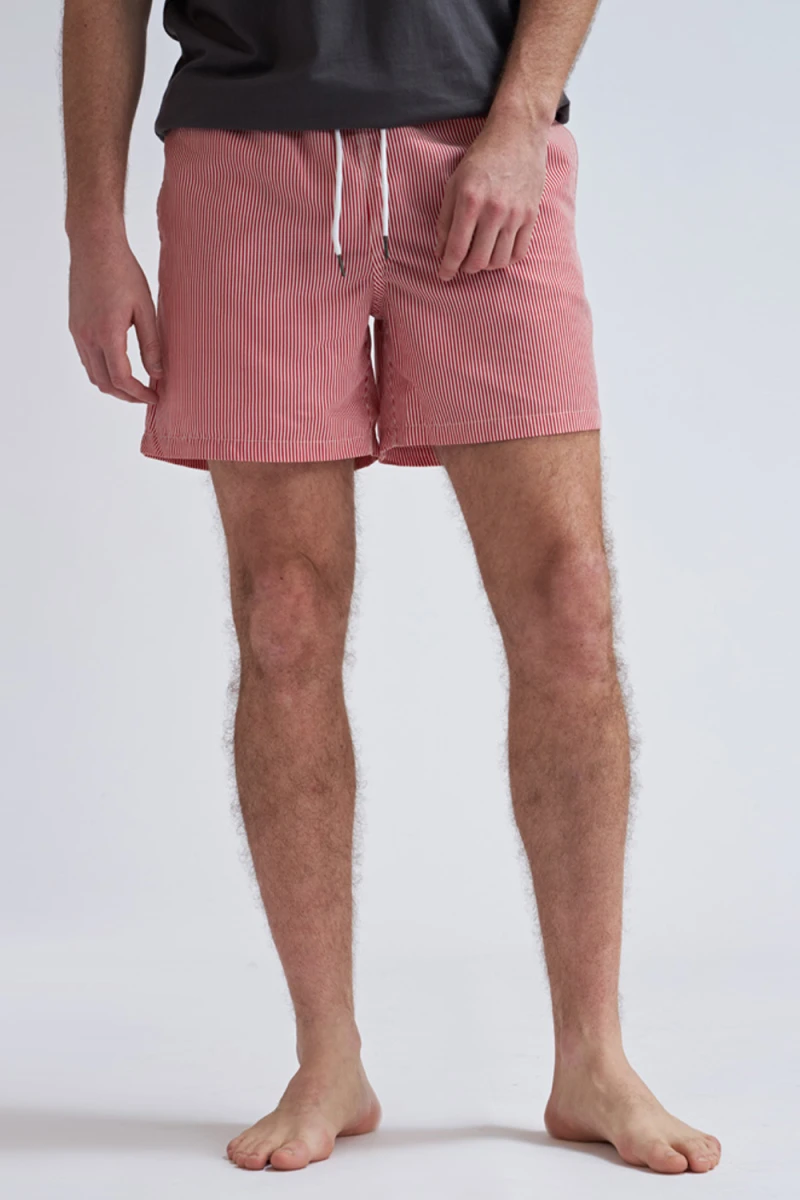 Short de baño Rojo Y Blanco