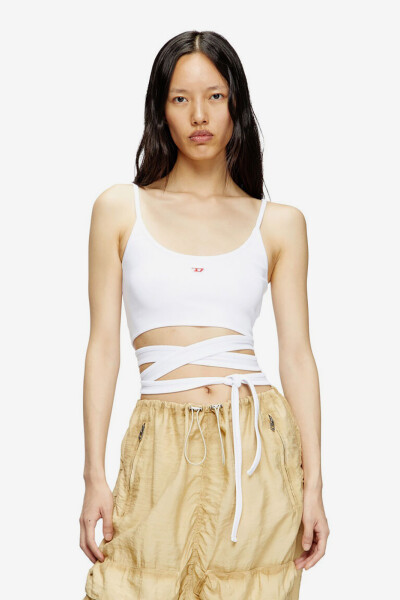 T-LEYA-TAIL TOP Blanco