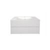 Mueble de baño suspendido Blanco 60 cm con bacha de loza Mueble De Baño Suspendido Blanco 60 Cm Con Bacha De Loza