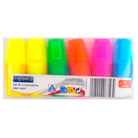 Resaltador fluo mini x6 Resaltador fluo mini x6