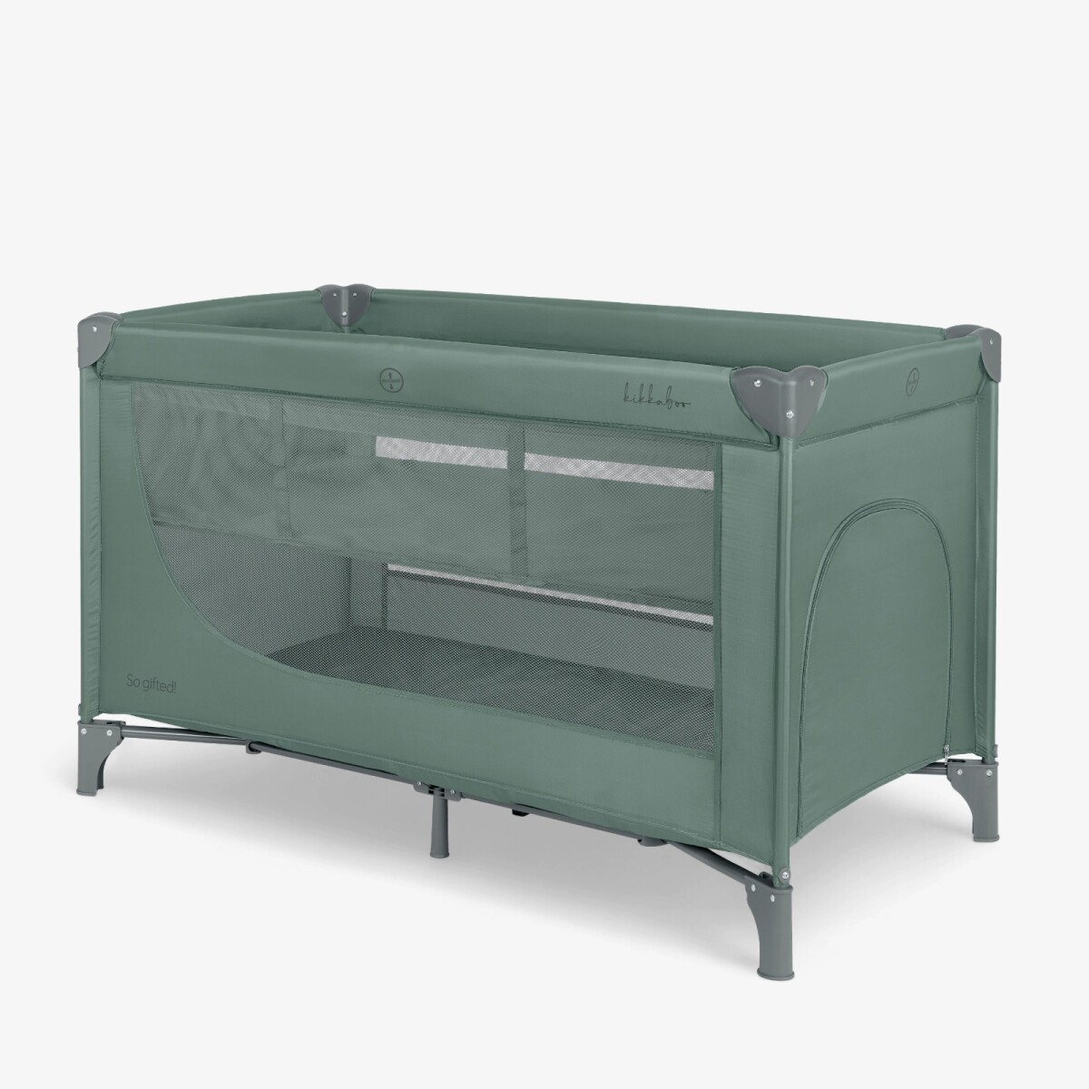 Practicuna 2 niveles KIKKABOO so gifted grey - verde 