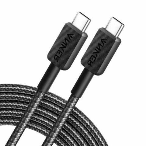 Cable ANKER 322 USB-C to USB-C Trenzado Black Cable Anker 322 Usb-c To Usb-c Trenzado Black