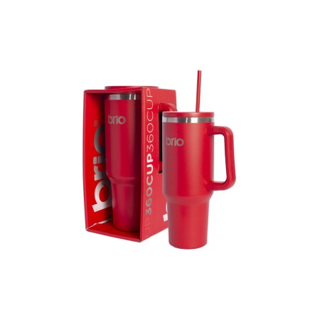 VASO TERMICO CON SORBITO 1200ML BRIO ROJO