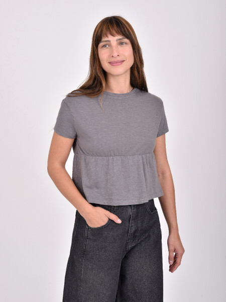 REMERA OLIVO GRIS OSCURO