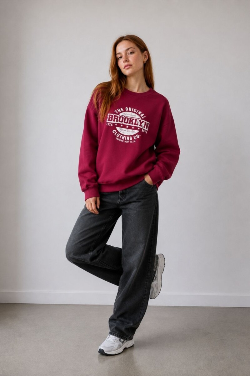 BUZO SLOWLY 8684 - BORDO 