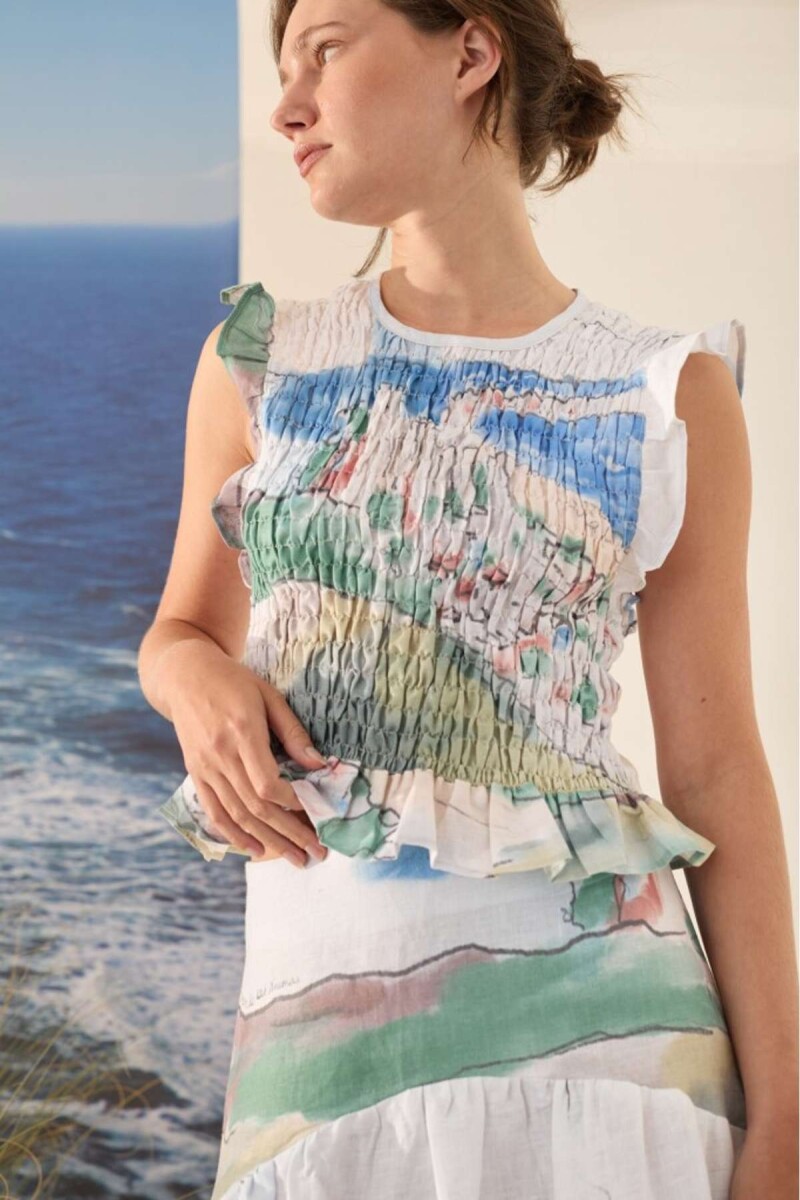 Top Bioma Print - Agua 