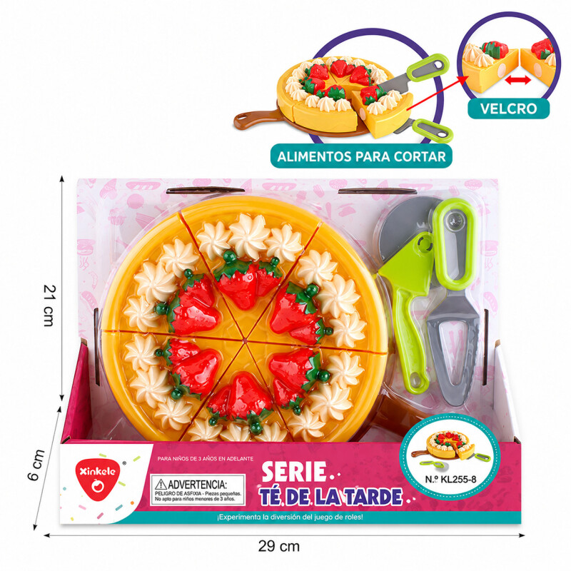 Torta Juguete Infantil Velcro Cortable Juego Rol Cocina Torta Juguete Infantil Velcro Cortable Juego Rol Cocina
