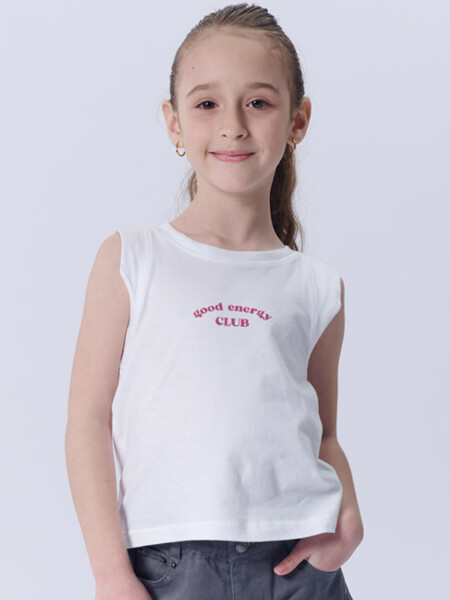 Musculosa básica Good Energy Blanca