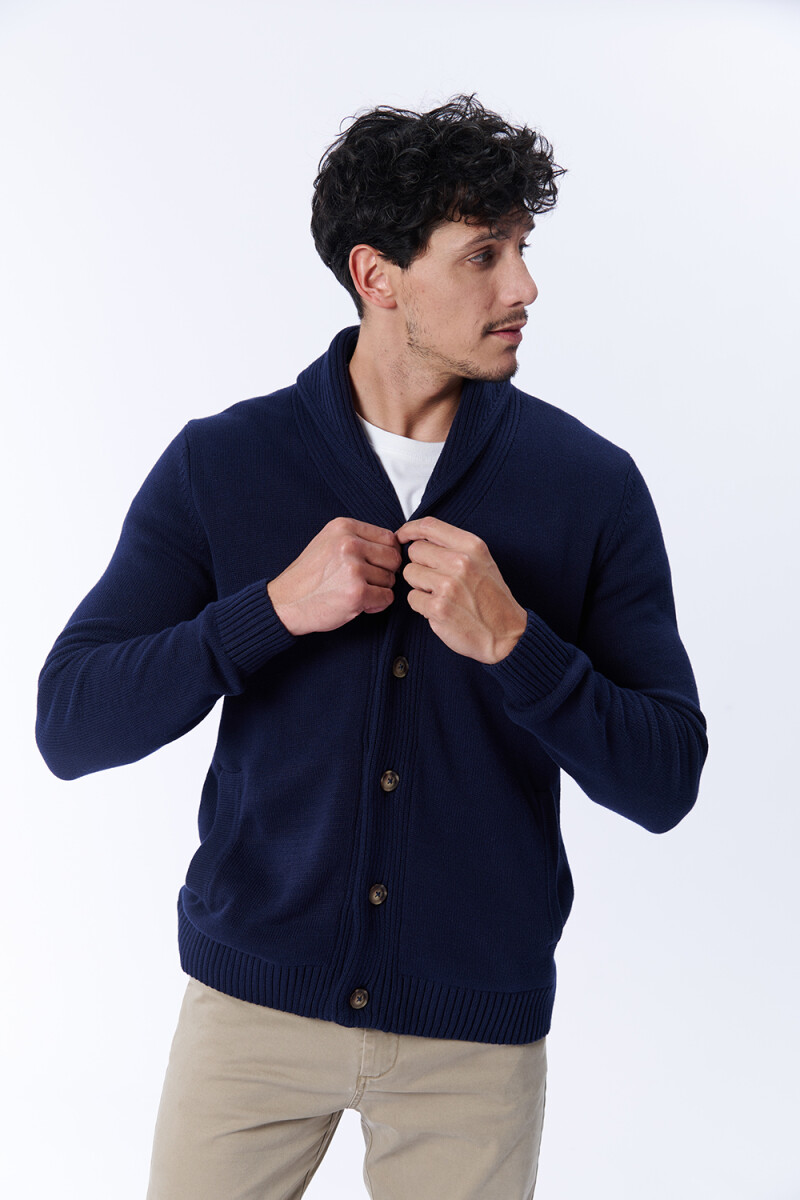 Cardigan tejido Azul Marino