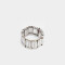 Anillos Medianos y Grandes De metal Anillo Con Elástico - Plateado