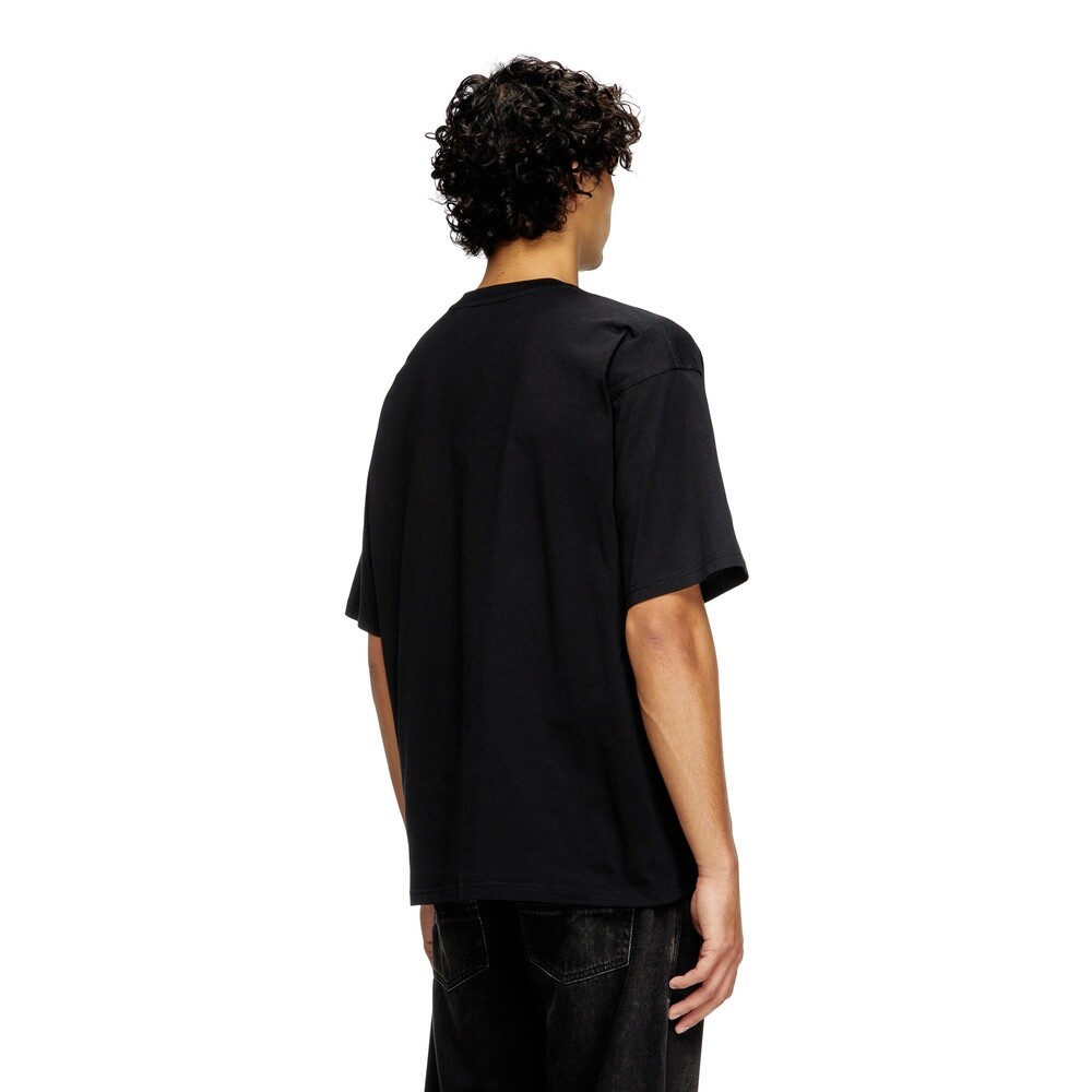 Polos Urbano Para Hombre T-Boxt-Div T-Shirt Negro