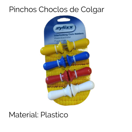 Pinchos Choclo Colgar Blister X4 Pares 71788 Zyliss Unica