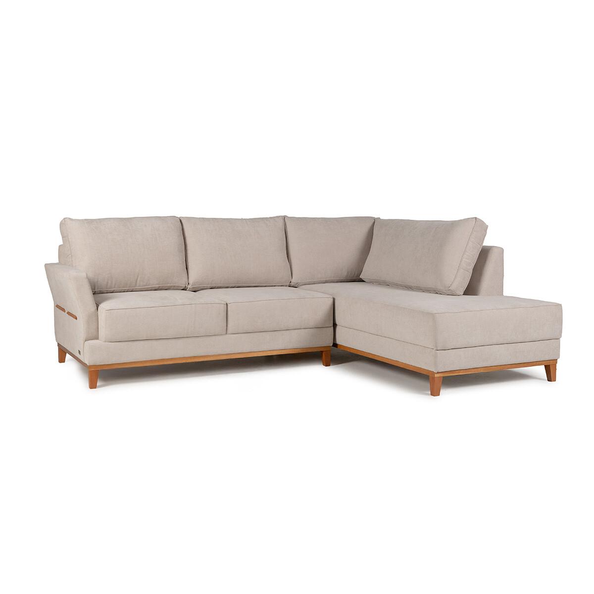 Rinconera Amadeus - Tela Microfibra - Chaise Derecho - 2226 (Beige) 