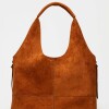 Shopper Amalfi en efecto gamuza Tabaco