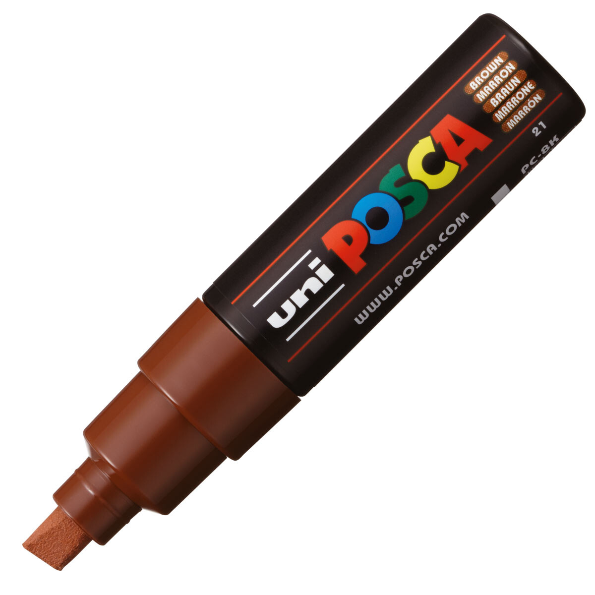 MARCADOR UNI POSCA 8 MM MARRON 