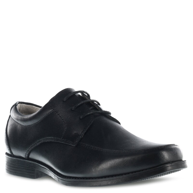 Zapatos de Niño Boomerang LORD de cuero acordonado colegial Negro