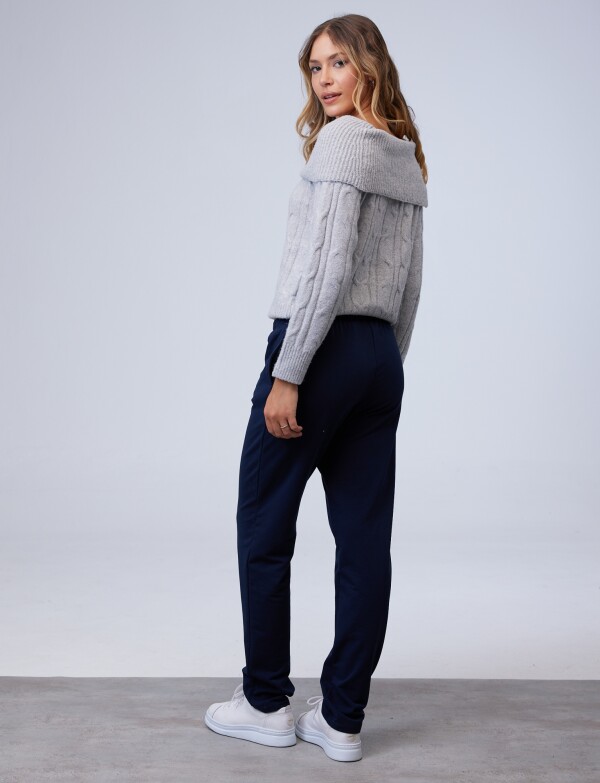 Pantalon Yoga Algodon AZUL