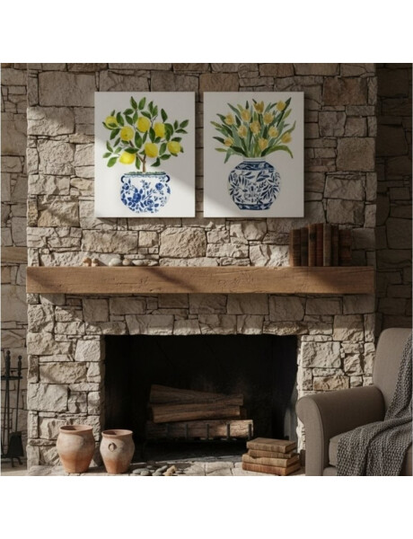 CUADRO CANVAS 30x40cm JARRÓN LIMONES 2 CUADRO CANVAS 30x40cm JARRÓN LIMONES 2