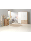 Armario BIRKELSE 150x198 roble/blanco Armario BIRKELSE 150x198 roble/blanco
