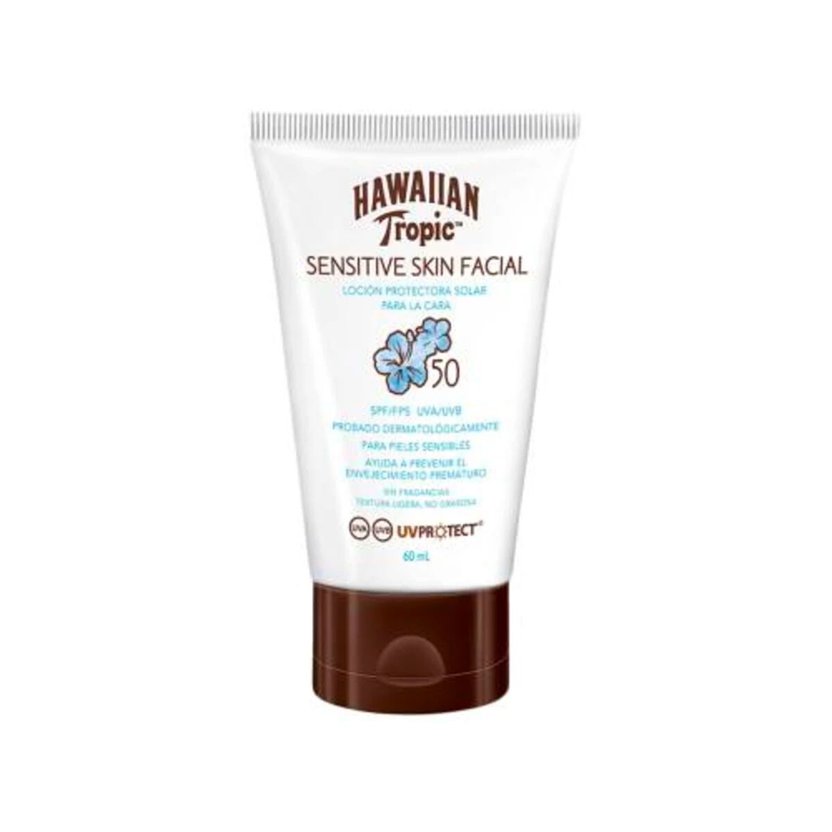 Hawaiian Tropic Sensitive Skin Facial SPF 50 60ml V 03/2027 