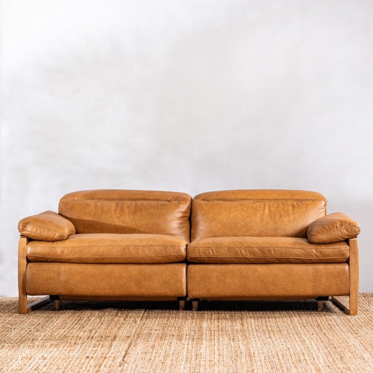 Sillón Reclinable Cuero Veneto Camel 