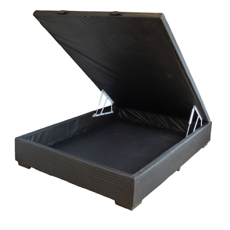 Box Baúl Negro Para Colchón De 2 Plazas 1.38 X 1.88m Box Baúl Negro Para Colchón De 2 Plazas 1.38 X 1.88m