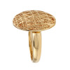 Anillo textura anidada de oro amarillo 18k Anillo textura anidada de oro amarillo 18k