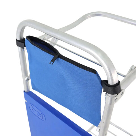 Carrito de Aluminio Playa Bell Mesa Y Sillas 37 x 70 x 109 cm U