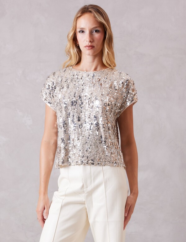 Blusa Noche Lentejuelas DORADO