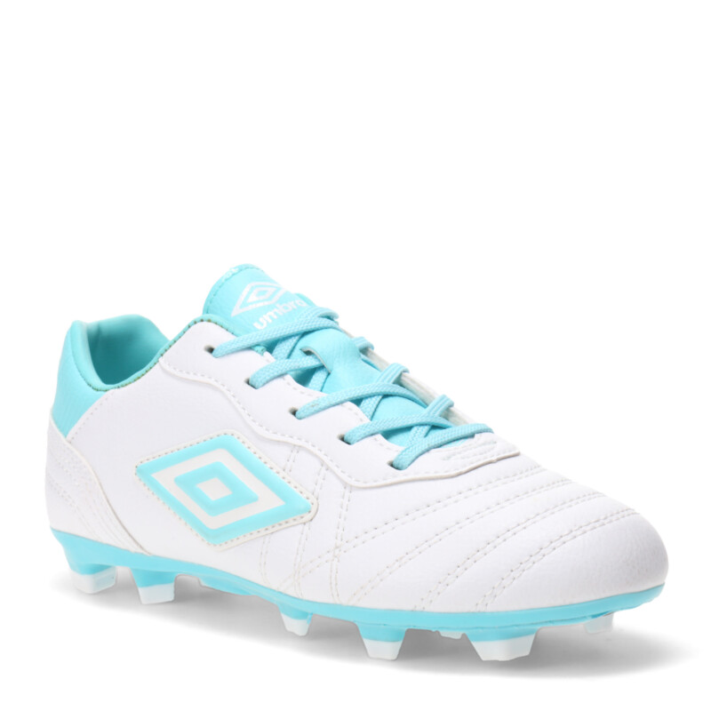 Championes de Fútbol 11 Infantiles Umbro Touch HG Blanco - Celeste