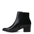 Botas de Mujer Bottero Caña Baja de Cuero Negro