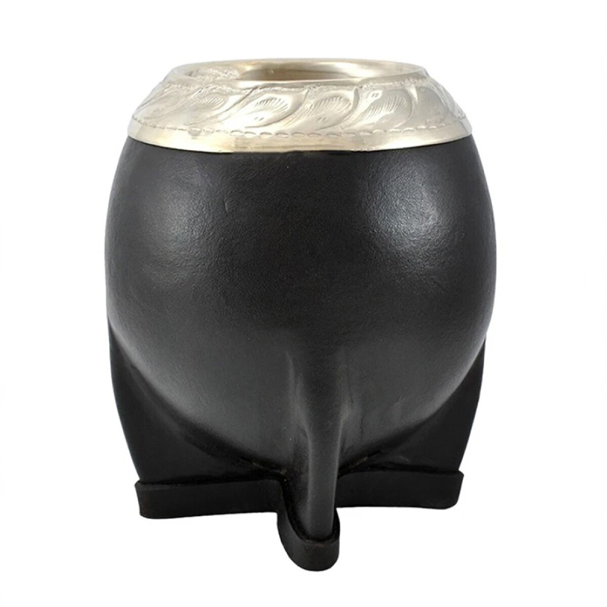 Mate Forrado En Cuero Con Virola De Plata (1.5 C/Pie) 