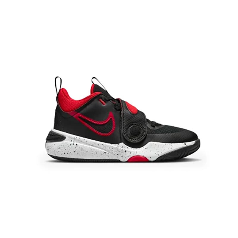 Championes Nike Team Hustle de Niños - DV8996-003 Negro-rojo