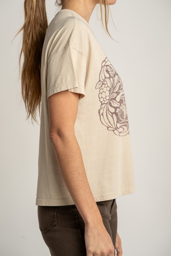 Remera Algodon Lavado Bon Jour Arena